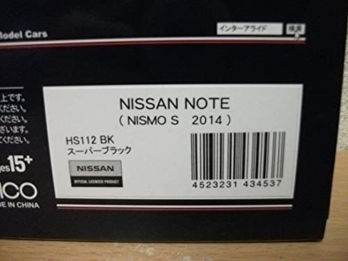 ハイストーリー 1/43 日産 ノート ニスモ S 2014 ブラック Amazon | ◇ハイストーリー 1/43 ノート ニスモ S 2014 スーパー